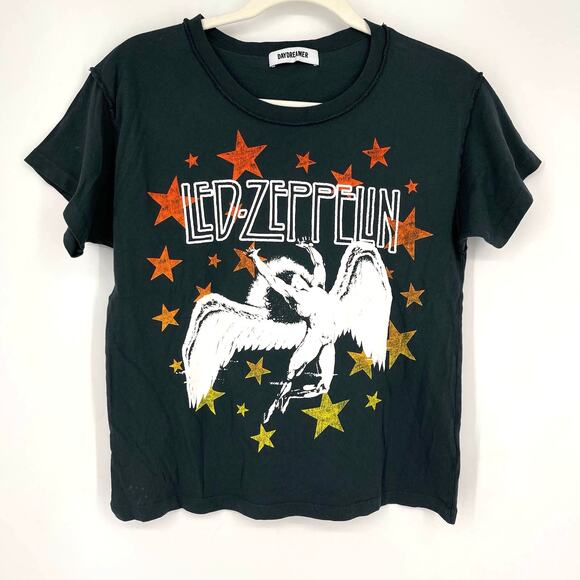 Daydreamer Led Zepplin Icarus Star Tee Vintage Black Small NWOT - Picture 1 of 7